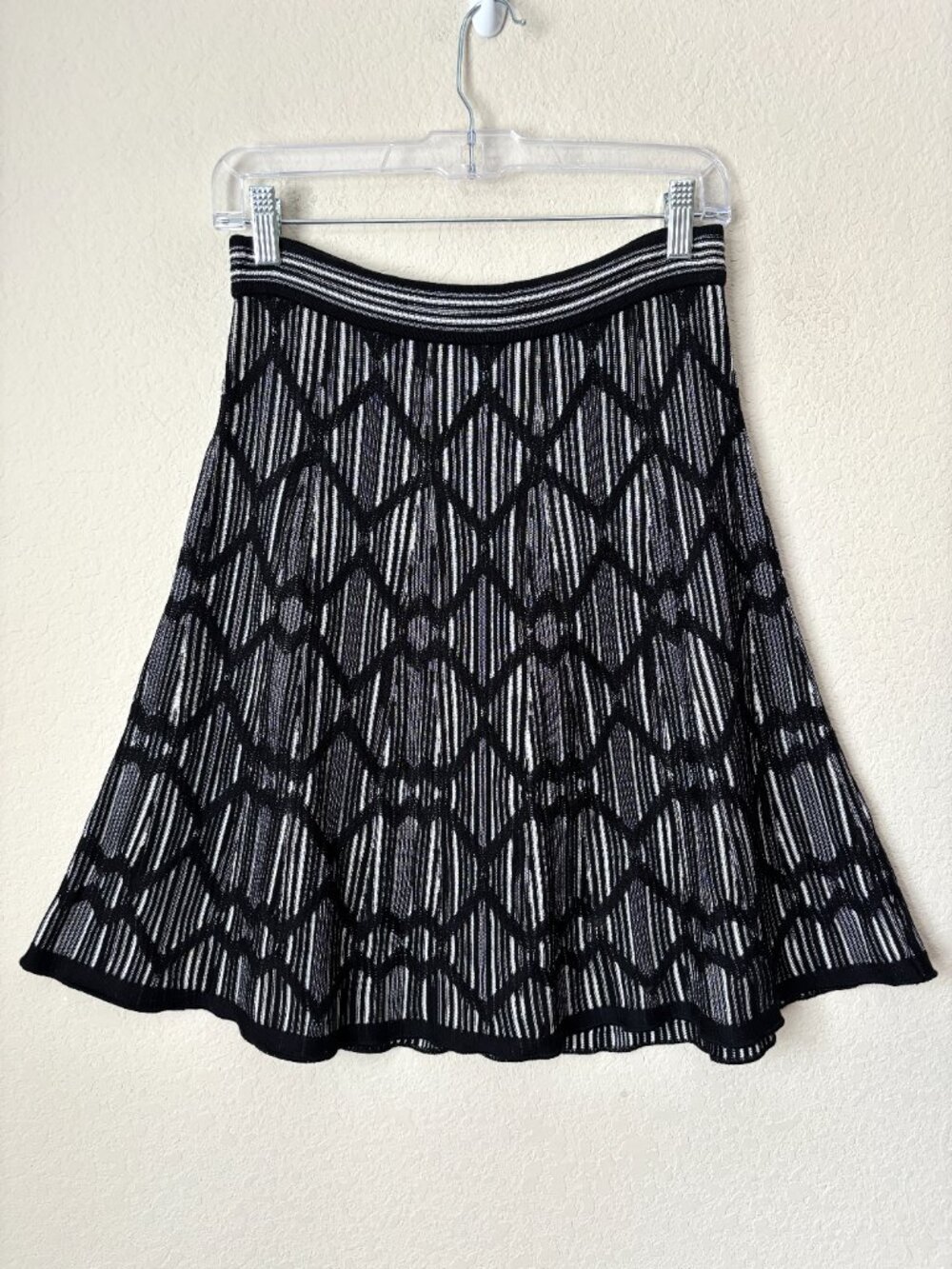 M Missoni Classic Knit Elastic Waist Skirt